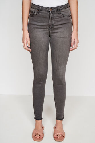 Grey Solid Straight Bottom, Grey, image 4
